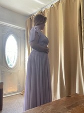 wedding/bridesmaid dress/ Iris Color/ New with tags/ 100 polyester/love/gift