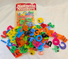Vintage Magnetic Letters Numbers Lot Educatio...