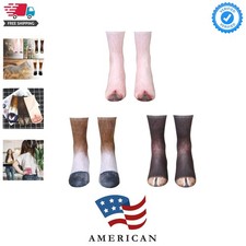 3 Pair Animal Paw Socks - Unisex 3D Printed Novelty Animal Paws Socks for Men...