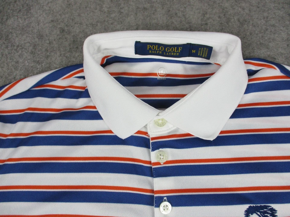 PGA Championship Harding Park Shirt Polo Womens Medium PGA Golf 2020 Striped - Image 2 of 4