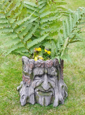 Rustikaler Vintage Stil Baumstumpf Baum Mann Indoor Outdoor Pflanzkübel Pflanzgefäß