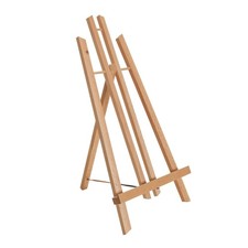 18" Large Tabletop Wood Display Stand A-Frame Artist Easel, Beechwood Tripod