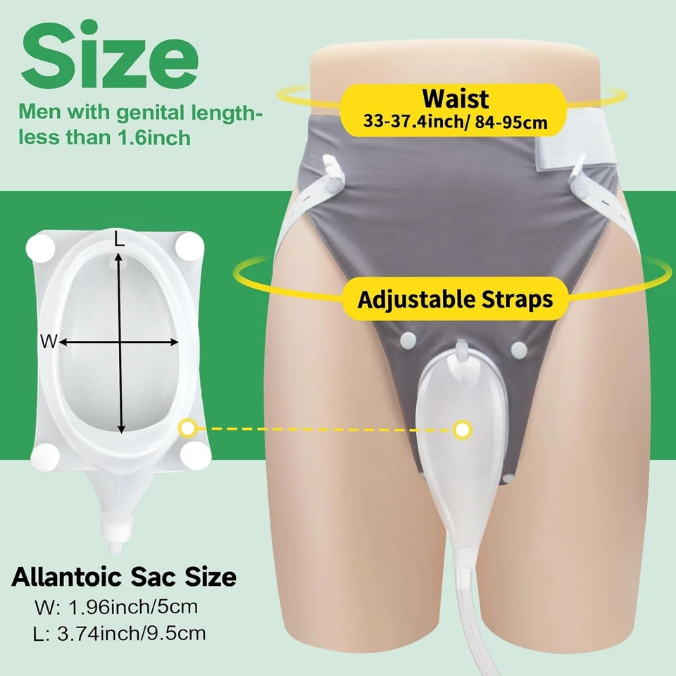 Condom Catheters for Elderly Men Age 80, External Catheter with 2 Urine - Image 2 of 4