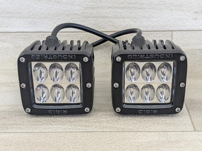 #ad Rigid Industries LED Lights Pair 3quot;x3quot; 6 LED Have Not Been Installed No Brackets $148.88