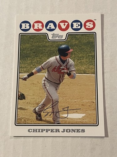 Chipper Jones +9~2008 Topps Braves Cards~Mint Condition~free Shipping - Afbeelding 1 van 20