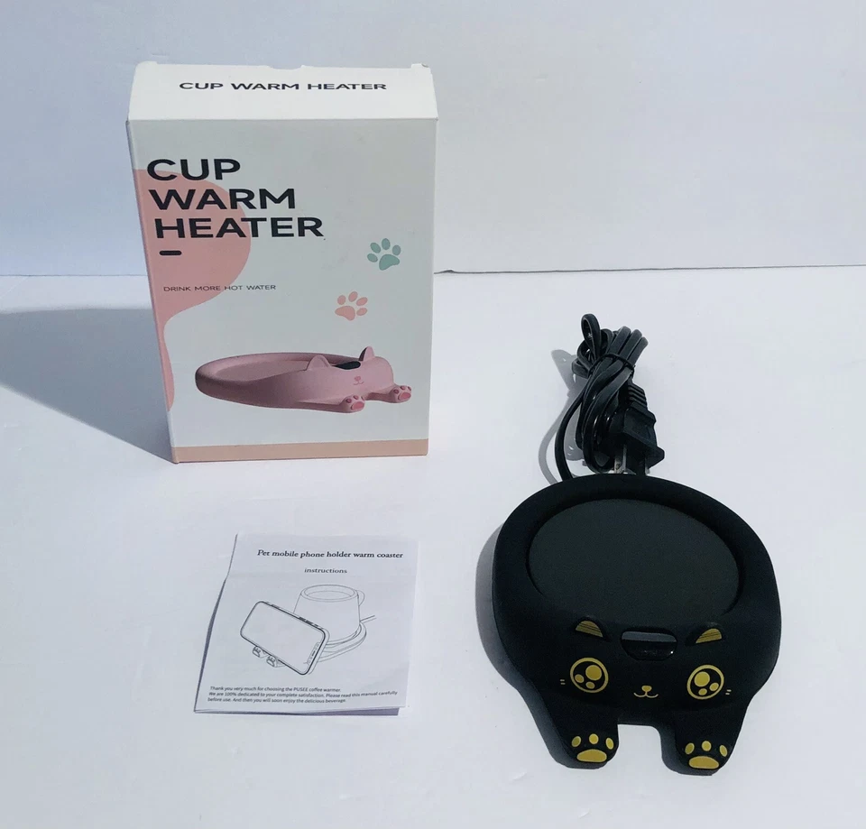 Soporte para teléfono Pusse Pet y taza de café taza calentador calentador modelo Pusee-N18 nuevo Foto 2 de 4