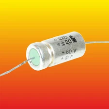 220uF 60V LOT OF 1 TANTALUM AXIAL CAPACITOR