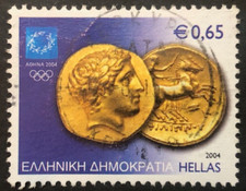 2004 Greece Athens 2004 Ancient Coins .65 Euro