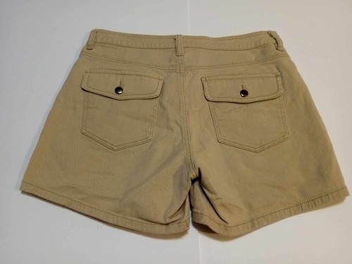 Mountain Lake Womens Beige Denim Chino Shorts Sz 8 - Picture 9 of 9