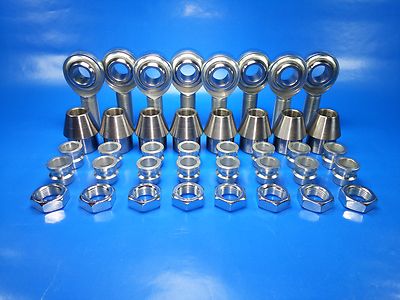 4-Link 5/8'' Thread x 1/2'' Bore Heim Joints, SS-HMS 1/2'' x 3/8 (Bung 1-3/8 x.120)
