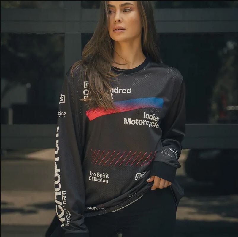 Indian Motorcycle X 100% Jersey Black 2833333 | eBay