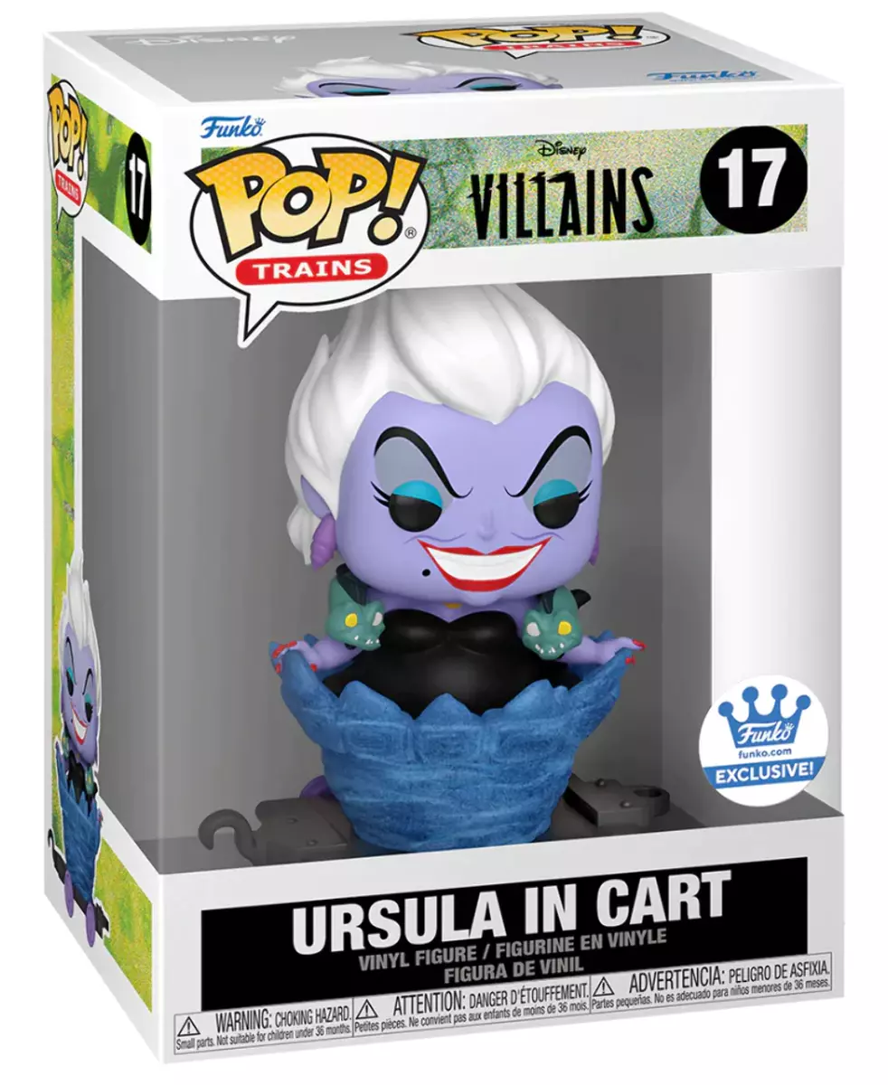 Funko POP Trains Disney Villains Ursula In Cart Funko 17 eBay