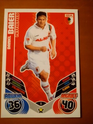 Daniel Baier, Match Attax 2011/12, FC Augsburg,#8, Topps  