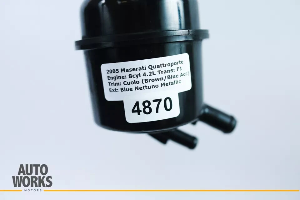 04-08 Maserati Quattroporte M139 Power Steering Pump Oil Reservoir Tank OEM