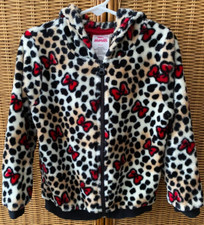 INFANT TODDLER GIRLS MINNIE MOUSE PLUSH JACKET SZ 5T FULL FRONT ZIP DISNEY JR
