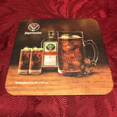 BREWERIANA - JAGERMEISTER - IT'S JAGER STEIN TIME TO SHARE A ROOT56 BIERDECKEL T87