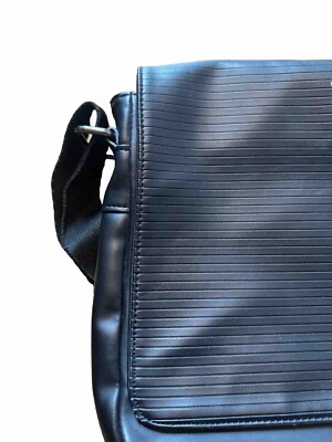 ZARA Mens Classic Crossbody Shoulder Laptop Document Bag, Black