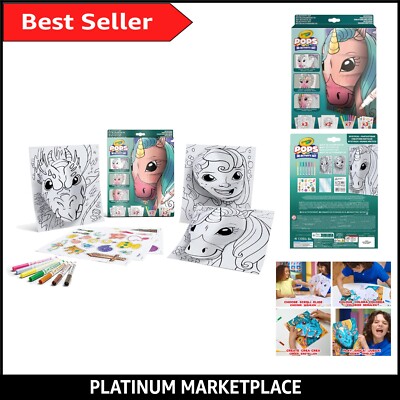 Creativity Unleashed: POPS 3D Coloring Kit mit Markern & Stickern für Alter 5+