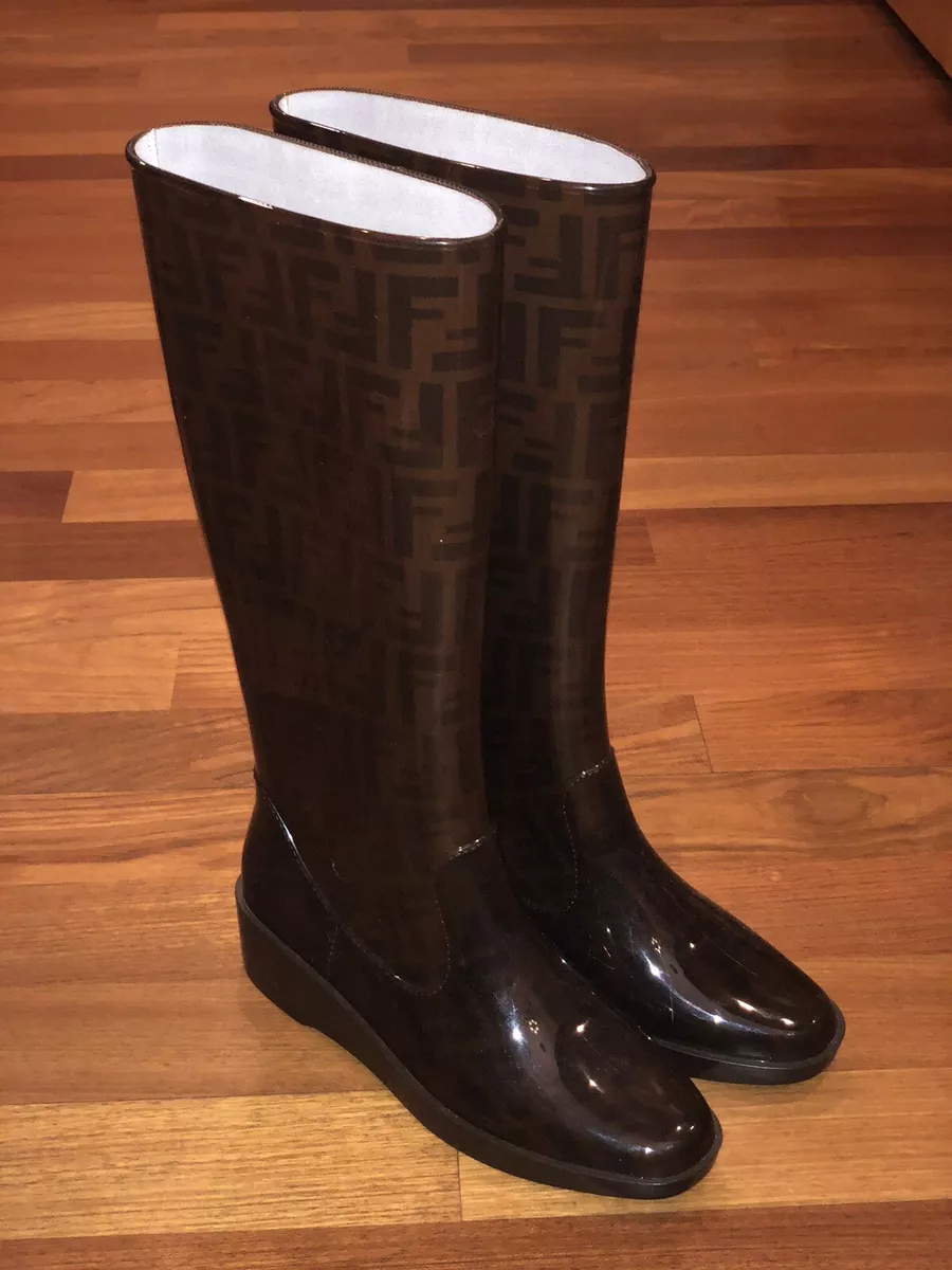 100% Authentic BURBERRY Women Rain Boots Size 39