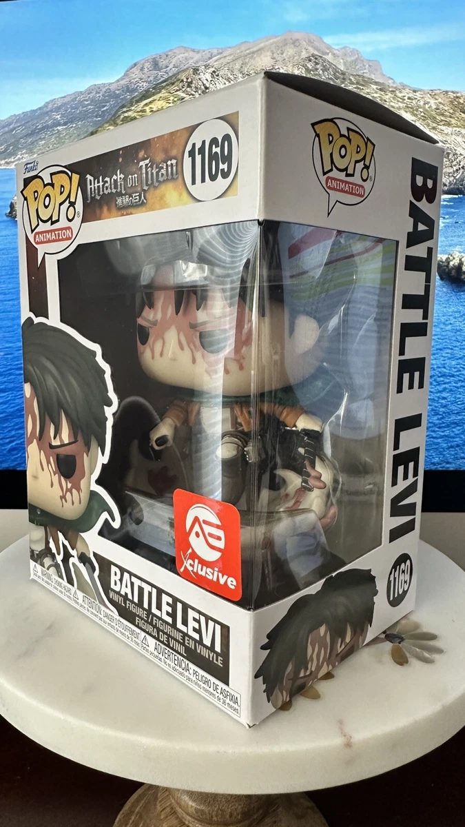 Funko Pop! Animation Attack on Titan Battle Levi (Bloody) AE Exclusive  Figure #1169 - US