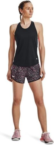 Under Armour Women's Fly by 2.0 Printed Running Shorts Size XL Black Multi Color - Picture 4 of 7