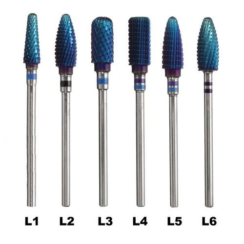 3/32'' Ceramic Carbide Nail Art Electric Rotary File Drill Bits Head Manicure - Picture 6 of 10
