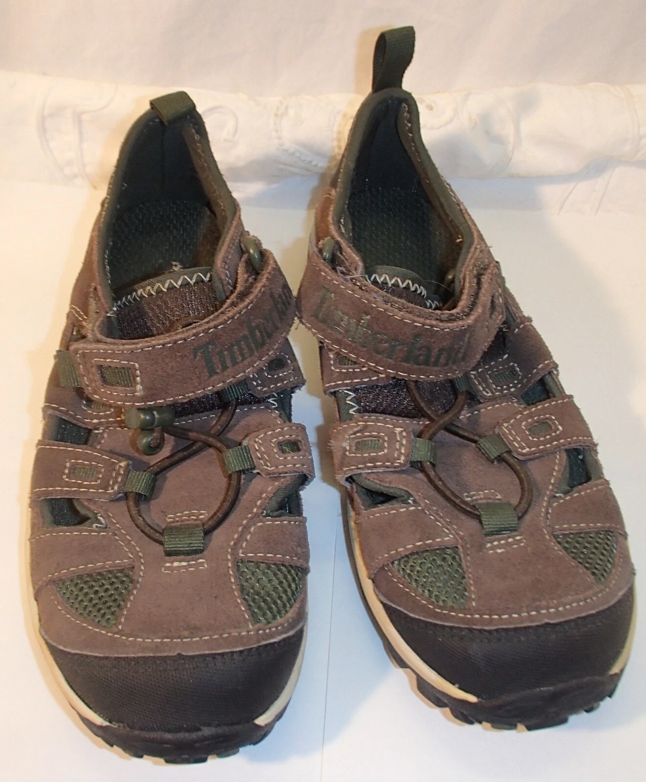 Sandali Timberland marroni in ecopelle punta chiusa bambino taglia 5