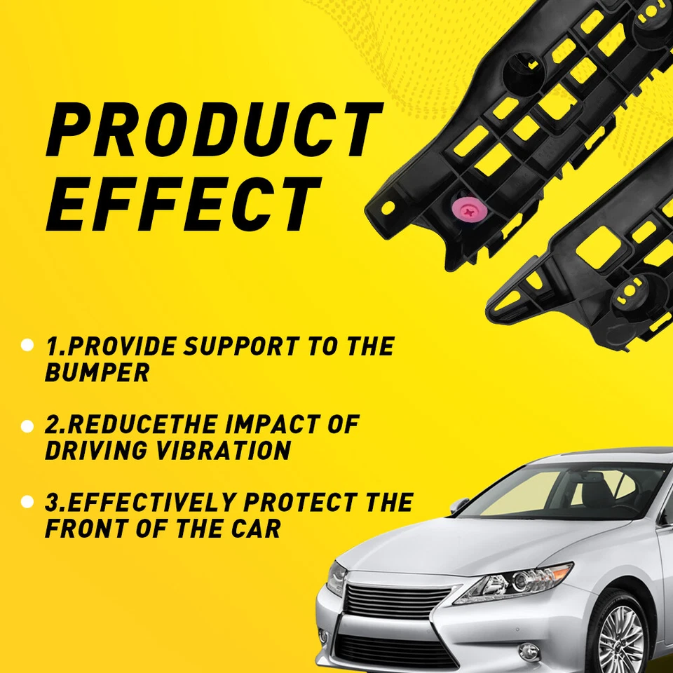 Juego de 2 soportes de parachoques delanteros diestro+derecho EOA para Lexus ES350/ES300h 2013-2018 Foto 3 de 4
