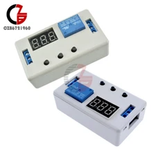 12V/24V 3-digit Automation Delay Timer Control Relay Module PCB Board with Case