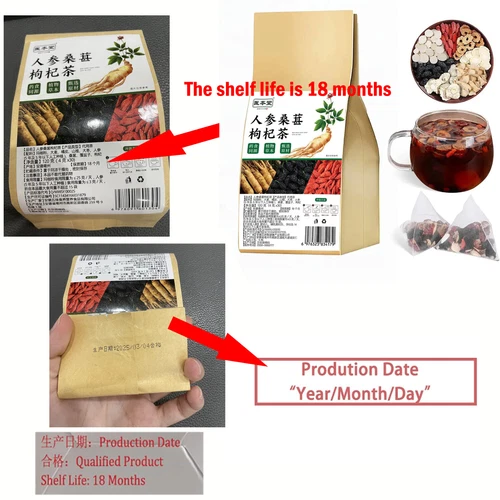 Natürlicher Nierenschatz Tee Ginseng rote Datteln Wolfsbeere Maulbeere Tee 30 Beutel - Bild 10 von 15