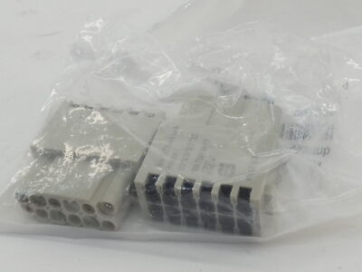 *Lot of 2* Harting 09140122732 Han DD Quick Lock Module Female 10A - NEW Surp...