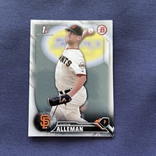 2016 Bowman Draft BD-71 Justin Alleman San Francisco Giants 1st Bowman Paper