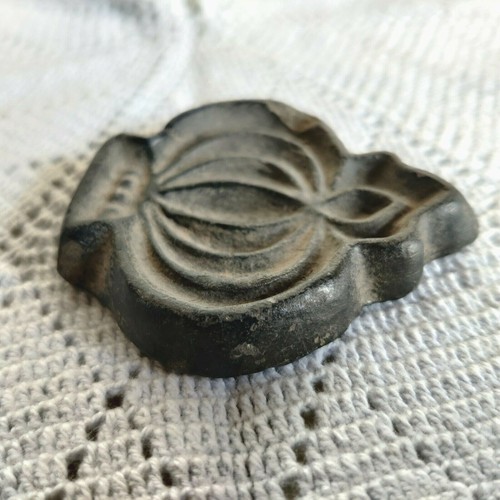 1920Vintage Black Stone Pot Kalash Shape Stamp Dye Decorative Collectible STO112 - 第 4/6 張圖片