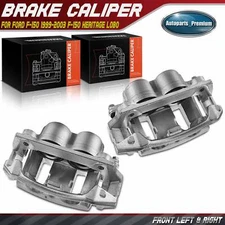 2x Front Brake Calipers w/ Bracket for Ford F-150 99-03 F-150 Heritage Lincoln