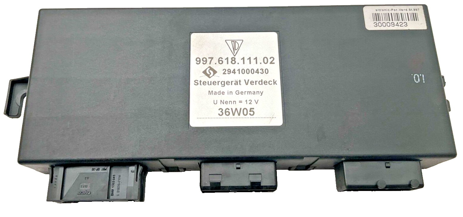 2006-2012 Porsche 911 Convertible Top Roof Control Module OEM Brain Box