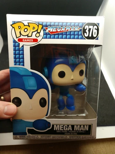 Mega Man #376 Pop! Vinyl FUNKO Figure Mega Man Jumping - NEW in box!