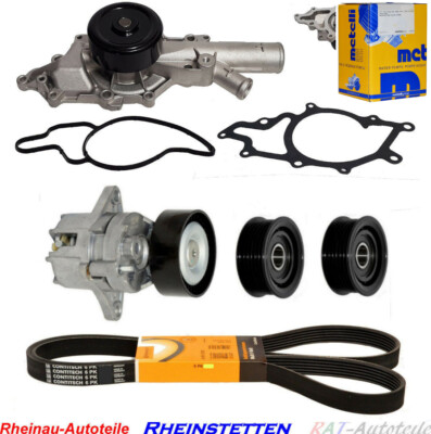 Wasserpumpe METELLI +Keilrippenriemensatz 6PK2260 MERCEDES C CLK E M GLE C Klass