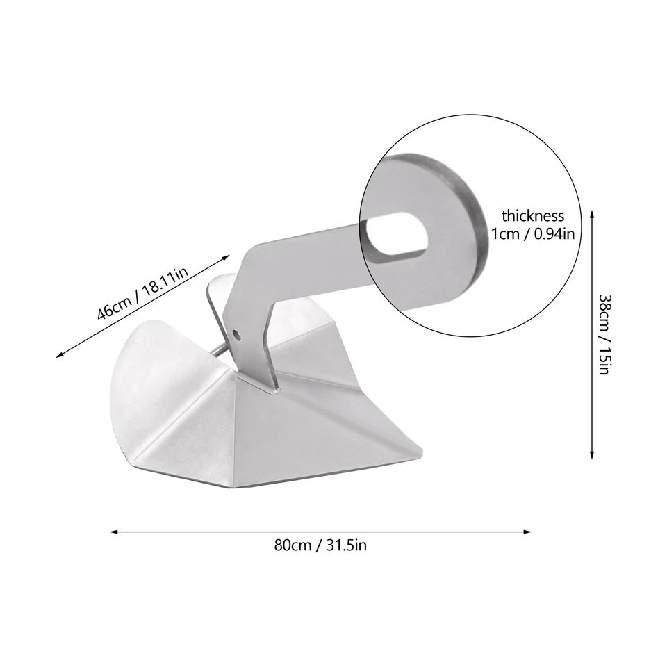 Ancla de barco plateada Ancla de arado triángulo 43 libras 316 acero inoxidable NUEVO EE. UU. Foto 4 de 4