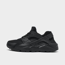 NIKE HUARACHE RUN GRADE SCHOOL UNIVERSITY BLACK KIDS SNEAKERS OG RETRO