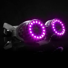 Party Remote Control Full Color LED Glasses Stage Goggles Light up DJ Nightclub