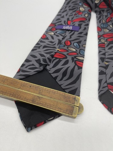 SAIA HIGH END DRESS SUIT DESIGNER NECKTIE TIE FREE SHIPPING - Picture 4 of 4