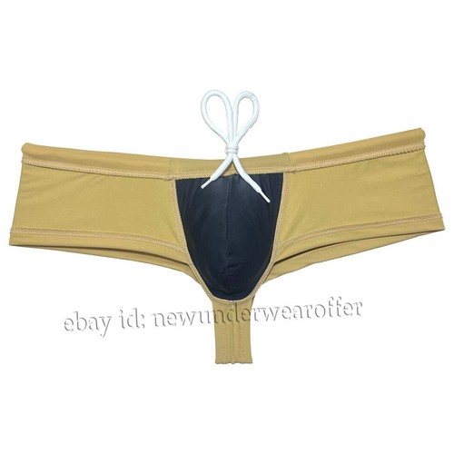 Mens Skimpy Swimwear Low-rise Bikini Beachwear Cheeky Swimsuit Surf Board Shorts - Picture 44 of 56