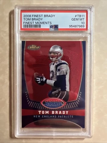 Tom Brady 2008 Finest Tom Brady Finest Moments  #TB11 /629 Finest Moments PSA 10