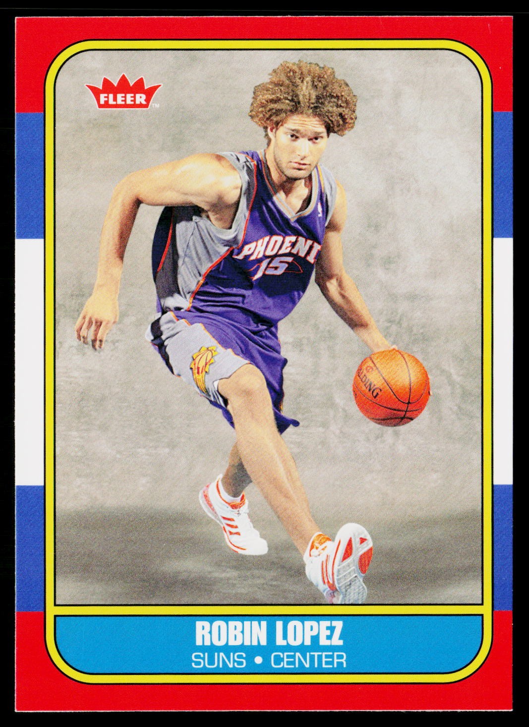 Robin Lopez #176 Basketball Cards 2008 Fleer 1986-87 Rookies trading card — raw and PSA graded price guide