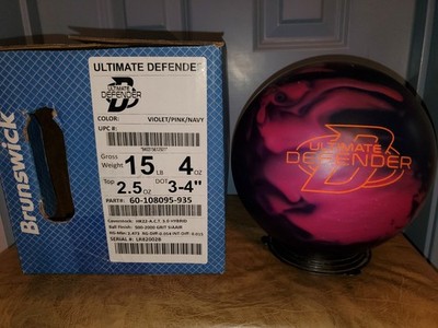 NIB 15lbs Brunswick Ultimate Defender Hybrid Bowling Ball | eBay