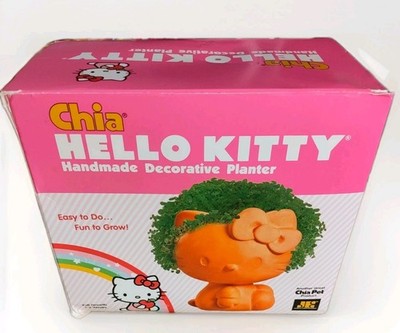 Hello Kitty Chia Pet Joseph Enterprises Handmade Sanrio 2012 Cat