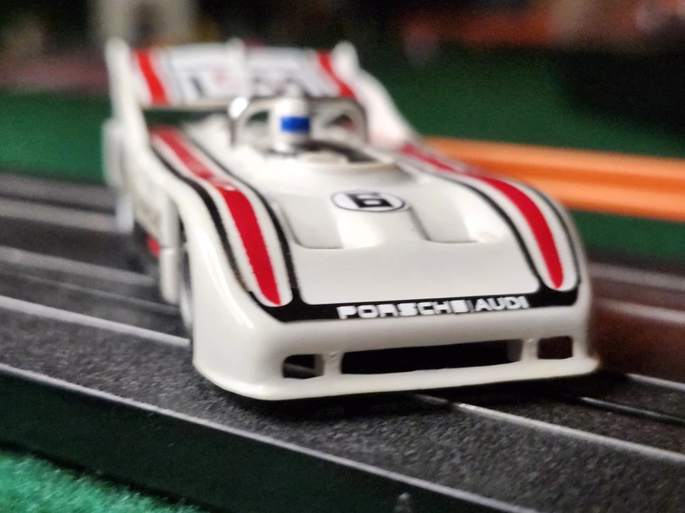 Трассовая автомодель AFX Porsche 510k Can Am с новыми наклейками, задние шины с сцеплением НОВАЯ - Изображение 3 из 4