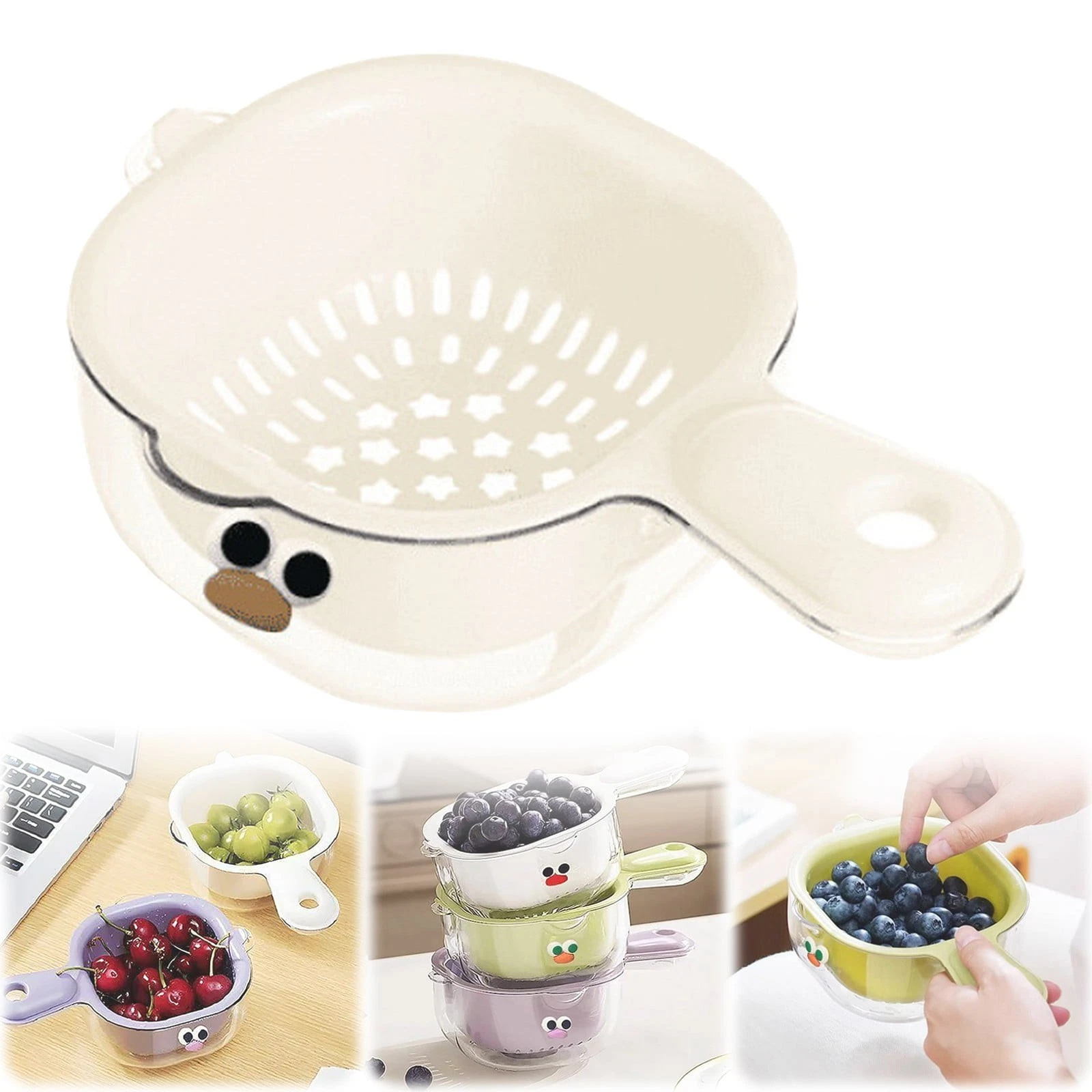 Draining Basket with Handle – Multi-Layer Plastic Colander for Vegetables Plates
Opens in a new wind