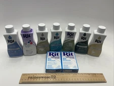 LOT Rit Liquid Dye All Purpose Fabric Color 8 fl oz  w/ White Wash Blanqueador