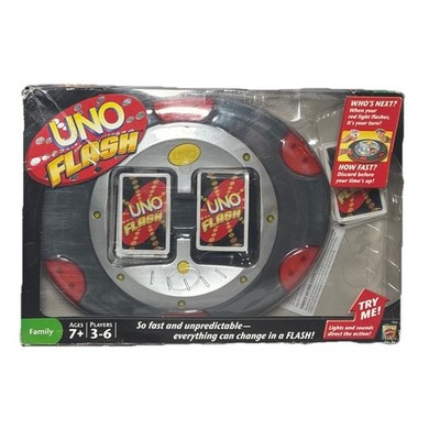 Uno Flash Electronic Card Game Original Box Tested & Works Great!